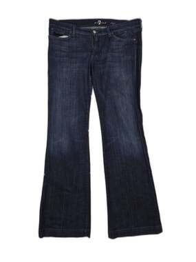 Women's 7 For All Mankind Dojo Flare Jeans Dark Indigo Size 32
